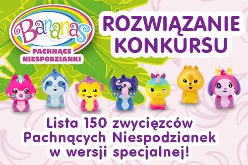 Rozwiązanie konkursu „Tropikalny świat Bananków”