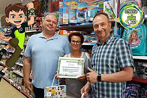 Zakończenie konkursu „Największa sprzedaż produktów Ben 10”