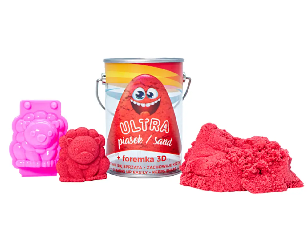 ultrapiasek 150g foremki 3d czerwony ep04336