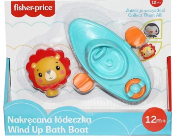 fisher price nakrecana lodeczka lew opak cfgmbt003A