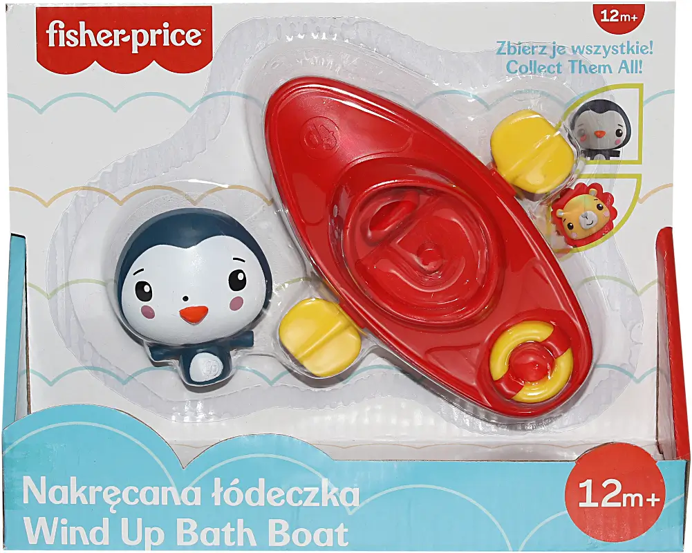 fisher price nakrecana lodeczka pingwin opak cfgmbt003C
