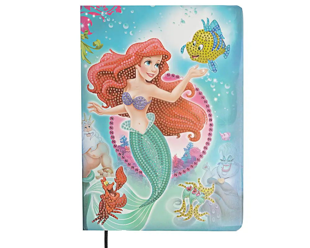 crystal art notatnik mala syrenka bez opak canj notatnik.mix