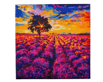 crystal art obraz lawendowe pole bez opak cas obraz.mix