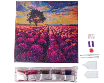 crystal art obraz lawendowe pole zawartosc cas obraz.mix