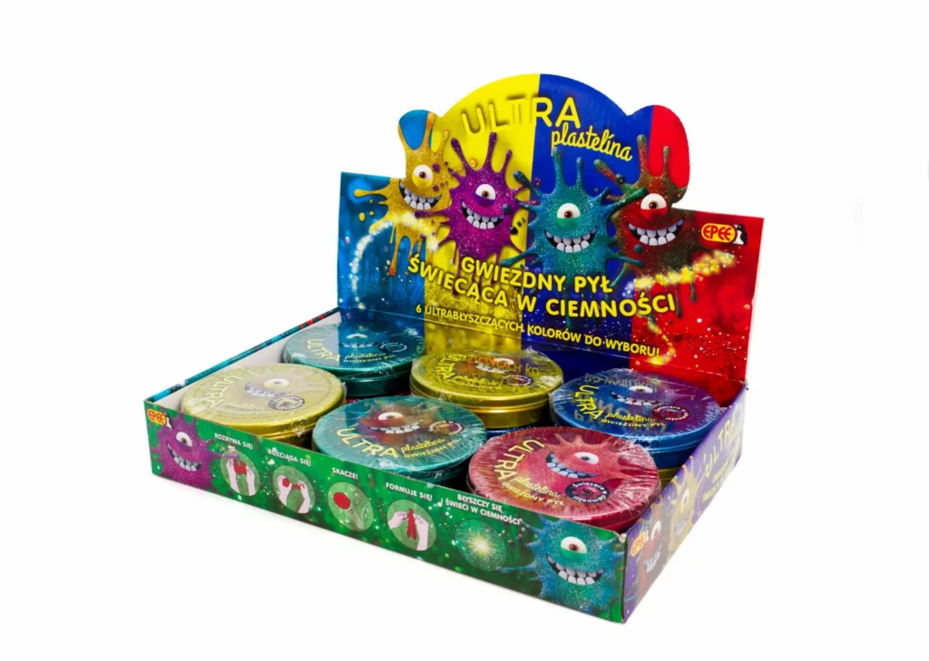 UltraPlastelina - Gwiezdny Pył Świecący w Ciemności 6 ass.